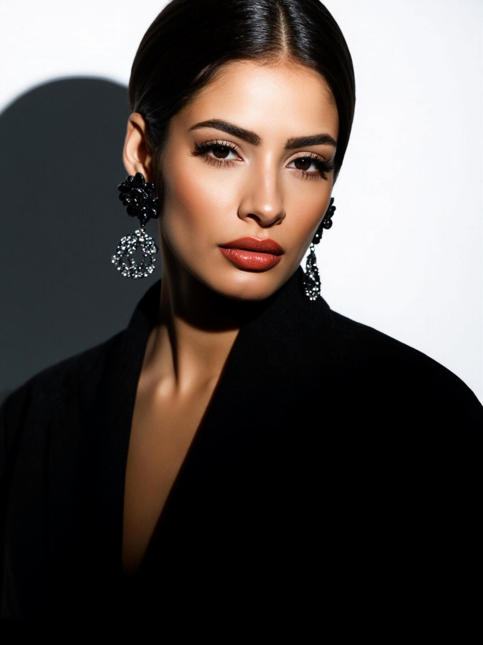 Baseerat Al-Rumayyan Baseerat Al-Rumayyan wearing a black blazer with diamond earrings